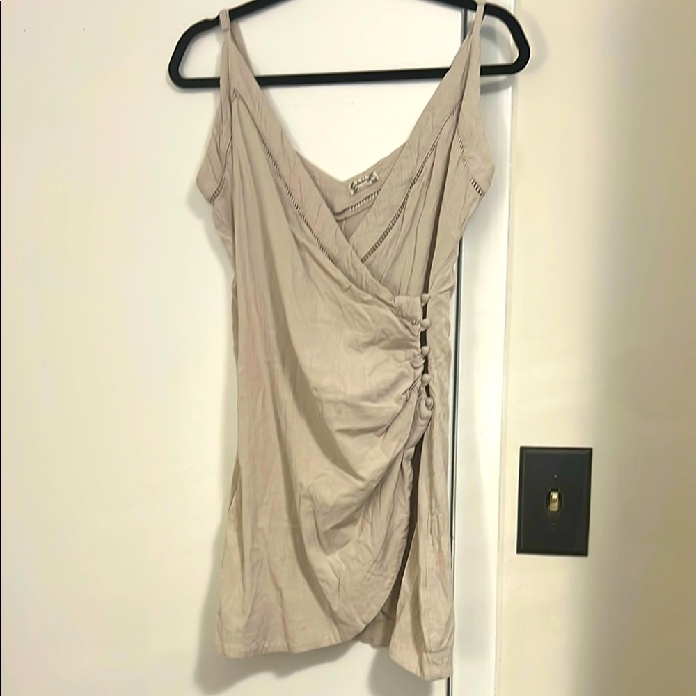 Free People beige Mini dress